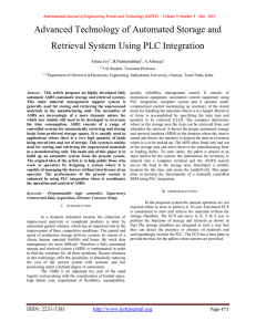 Advanced Technology of Automated Storage and Retrieval System Using PLC Integration