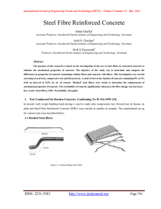 Steel Fibre Reinforced Concrete  Abdul Ghaffar Amit S. Chavhan