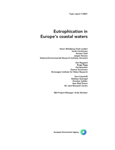 Eutrophication in Europe’s coastal waters