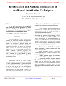 Identification and Analysis of limitations of traditional Substitution Techniques