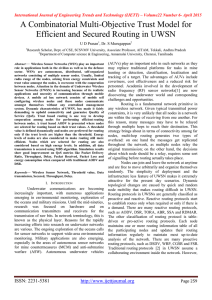 A Combinatorial Multi-Objective Trust Model for