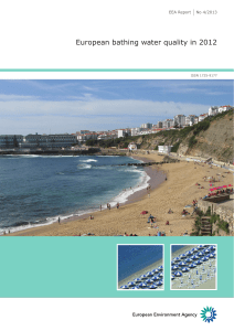 European bathing water quality in 2012 EEA Report  No 4/2013