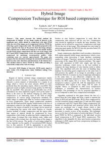 Hybrid Image Compression Technique for ROI based compression