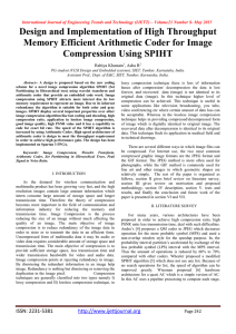 Design and Implementation of High Throughput Compression Using SPIHT