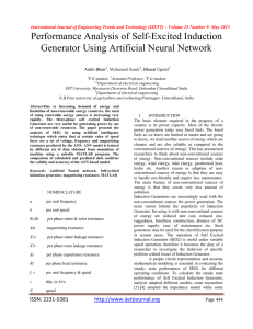 Performance Analysis of Self-Excited Induction Generator Using Artificial Neural Network