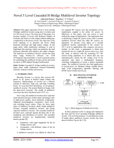 Novel 5 Level Cascaded H-Bridge Multilevel Inverter Topology AbhishekThakur , RejoRoy , T.V.Dixit