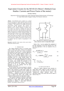 Equivalent Circuits for the M31D-ZA Motor‟s Method (Case