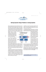 Solving Dynamic Range Problems in Analog Systems by Analog Devices.