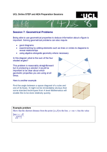 Session 7: Geometrical Problems