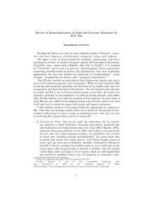 Review of Renormalizations in Solid and Fracture Mechanics by H.D. Bui