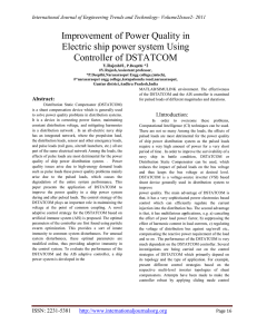 Improvement of Power Quality in Electric ship power system Using