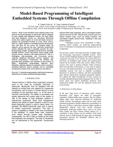 Model-Based Programming of Intelligent Embedded Systems Through Offline Compilation