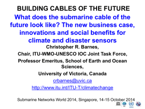 BUILDING CABLES OF THE FUTURE innovations and social benefits for