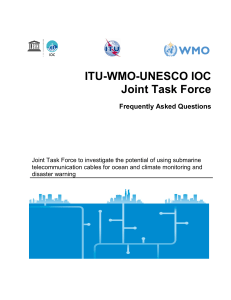 ITU-WMO-UNESCO IOC Joint Task Force Frequently Asked Questions