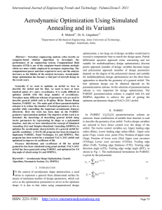 Aerodynamic Optimization Using Simulated Annealing and its Variants