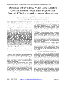 Denoising of Surveillance Video Using Adaptive Gaussian Mixture Model Based Segmentation