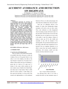 ACCIDENT AVOIDANCE AND DETECTION ON HIGHWAYS