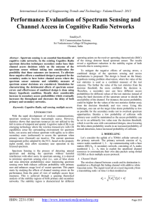 Performance Evaluation of Spectrum Sensing and