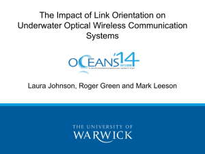 The Impact of Link Orientation on Underwater Optical Wireless Communication Systems