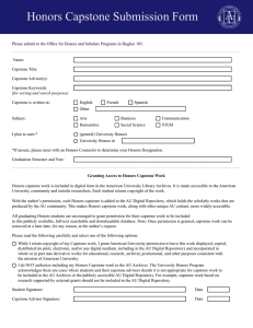 Honors Capstone Submission Form