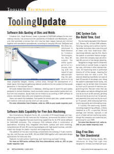 Update Tooling Technology Software Aids Quoting of Dies and Molds