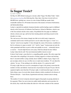Is Sugar Toxic?
