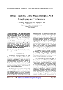Image  Security Using Steganography And Cryptographic Techniques