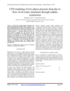 CFD modeling of two-phase pressure drop due to contraction