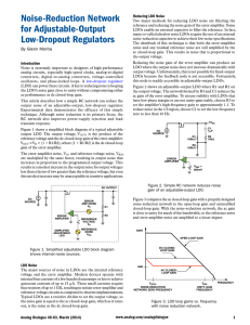 Noise-Reduction Network Reducing LDO Noise