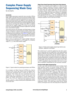 Complex Power-Supply Simple Power-Supply Sequencing Using Passive Delay Networks