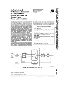 An Analysis and Performance Evaluation of a Passive Filter Design Technique for