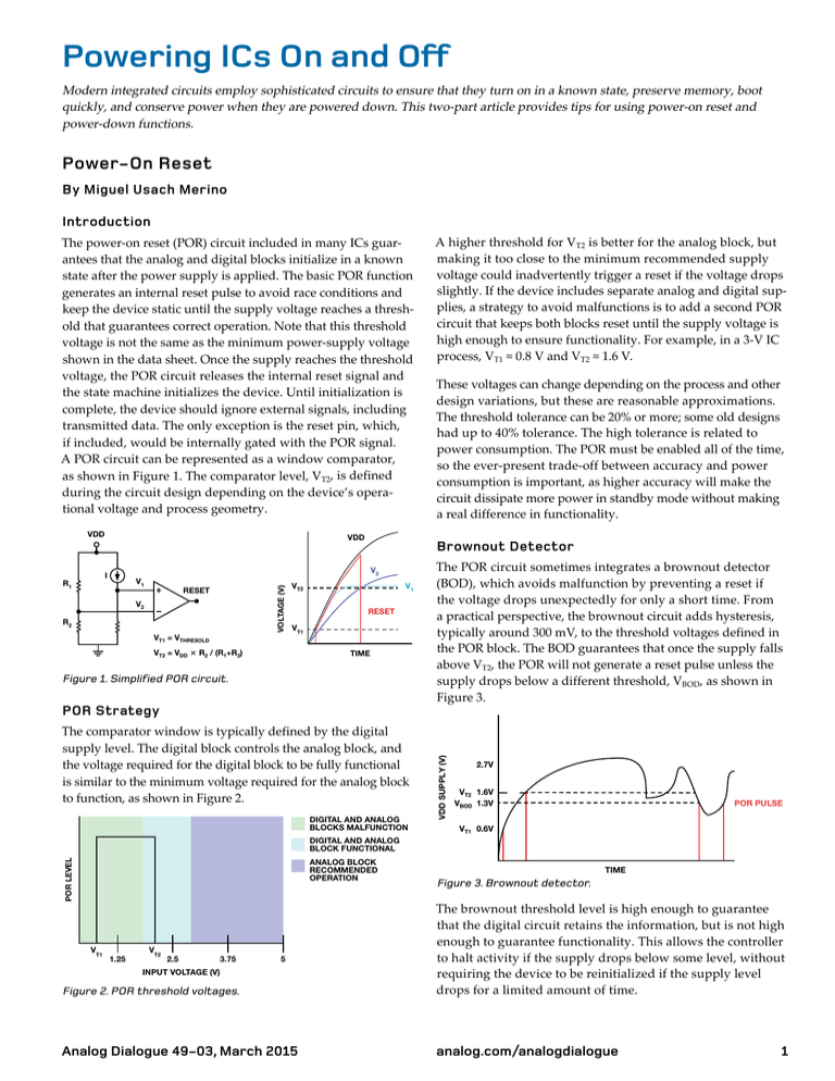 Powering ICs On And Off
