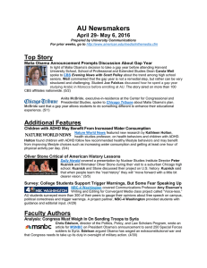 AU Newsmakers Top Story April 29- May 6, 2016