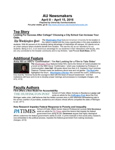 AU Newsmakers  Top Story – April 15, 2016