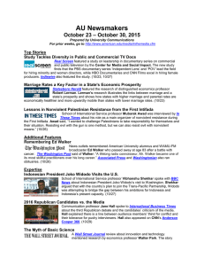 AU Newsmakers – October 30, 2015 October 23 Top Stories