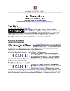 AU Newsmakers Top Story – June 25, 2015 June 19