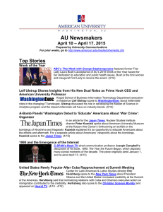 AU Newsmakers Top Stories – April 17, 2015 April 10