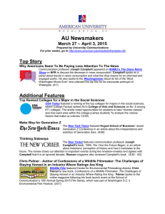 AU Newsmakers Top Story – April 3, 2015 March 27