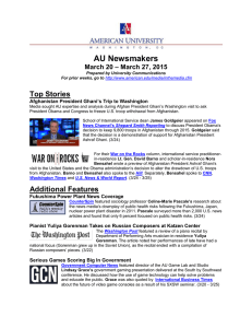 AU Newsmakers Top Stories – March 27, 2015 March 20