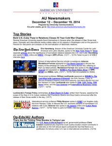 AU Newsmakers Top Stories – December 19, 2014 December 12