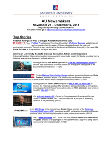 AU Newsmakers Top Stories – December 5, 2014 November 21