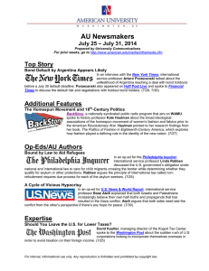 AU Newsmakers Top Story Additional Features – July 31, 2014