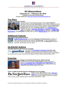 AU Newsmakers Top Story – February 28, 2014 February 21