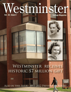 Westminster  Westminster  receives historic $7 million gift