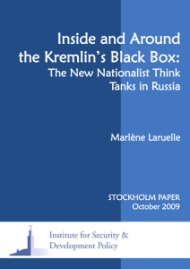 Inside and Around the Kremlin’s Black Box: The New Nationalist Think