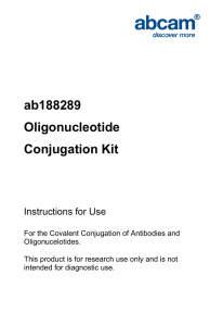 ab188289 Oligonucleotide Conjugation Kit Instructions for Use