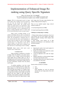 Implementation of Enhanced Image Re- ranking using Query Specific Signature