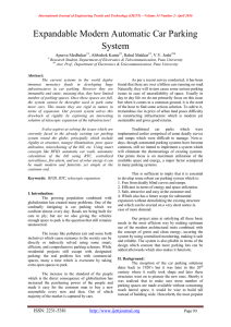 Expandable Modern Automatic Car Parking System Apurva Medhekar , Abhishek Kunte