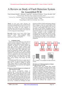 A Review on Study of Fault Detection System for Assembled PCB