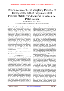 Determination of Light-Weighting Potential of Orthogonally Ribbed Polyamide-Steel